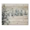 Designart - Snowy Pine Trees - Traditional Print on Natural Pine Wood